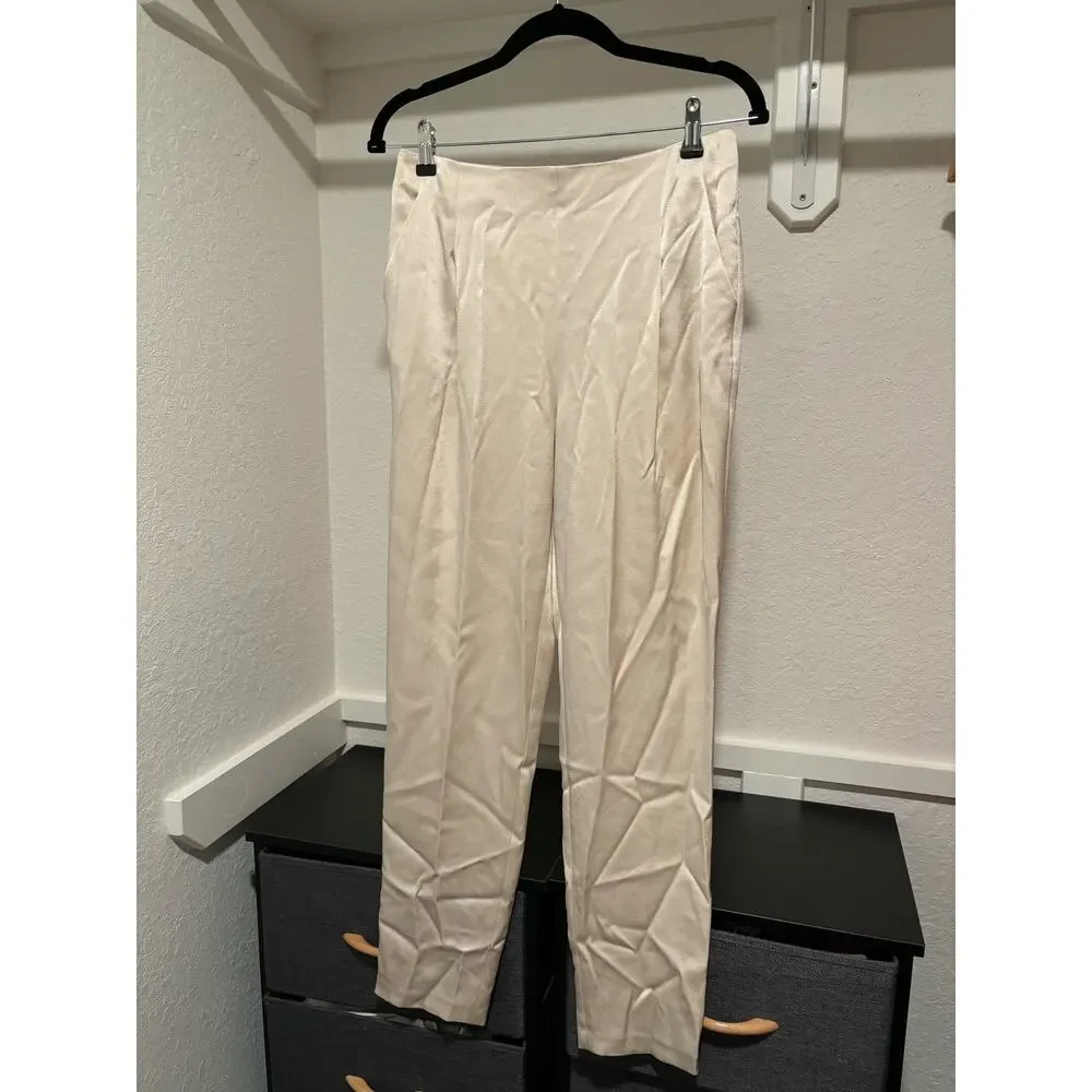 ALICE + OLIVIA JESSIE SLIM PANT in Champagne Sz 6 - Picture 6 of 13